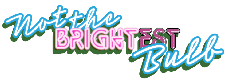 Logo for the party game “Not The Brightest Bulb”